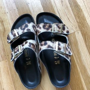 birkenstock arizona leopard